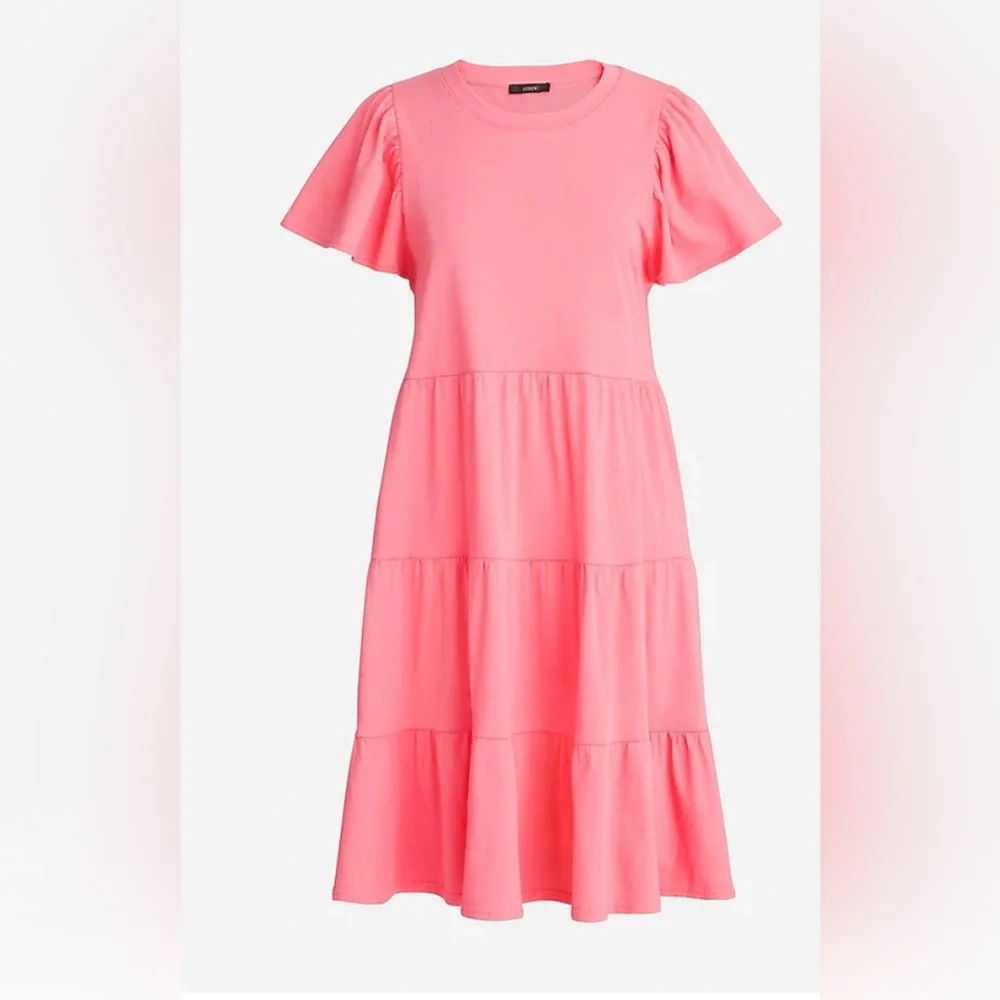 J. Crew‎ NWT Knit Broken-In Jersey Tiered Mini Dress
